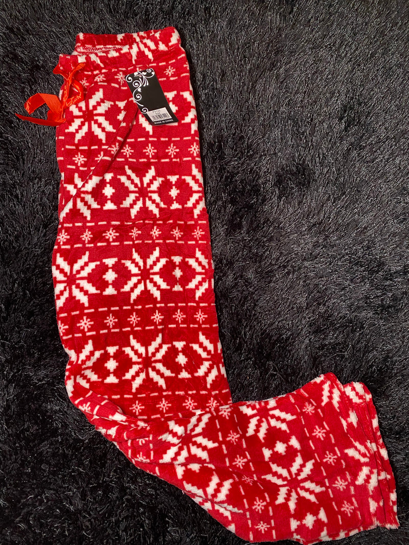 Red Snowflake Bottoms