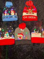 Light Up Kid’s Christmas Hats